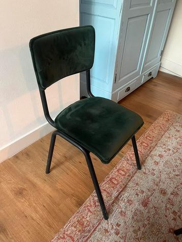 6x eettafelstoelen velvet / fluweel / velours groen beschikbaar voor biedingen