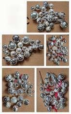 5 sets vintage/ retro kerstballen, zilver, Diversen, Kerst, Ophalen of Verzenden, Zo goed als nieuw