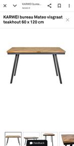 Teakhouten bureau, Ophalen, Zo goed als nieuw, Bureau