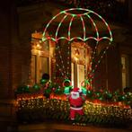 Grote Parachute kerstman 85cm Led-Verlicht 8 Modi Waterdicht, Diversen, Kerst, Ophalen of Verzenden, Nieuw