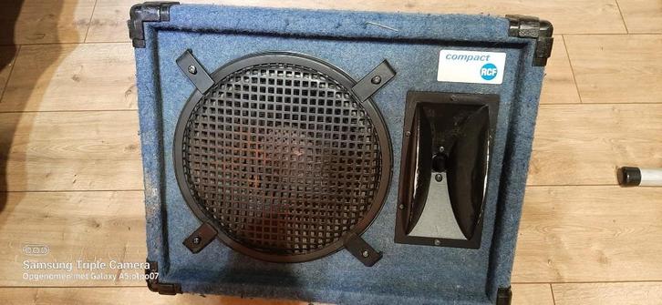 boxen vloermonitor  De "RCF Compact Model 100 m, Audio, Tv en Foto, Luidsprekers, Gebruikt, Front, Rear of Stereo speakers, 120 watt of meer