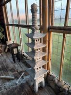 Toro Japanse stenen pagode lantaarn 175 cm hoog, Ophalen, Zo goed als nieuw, Steen, Overige typen