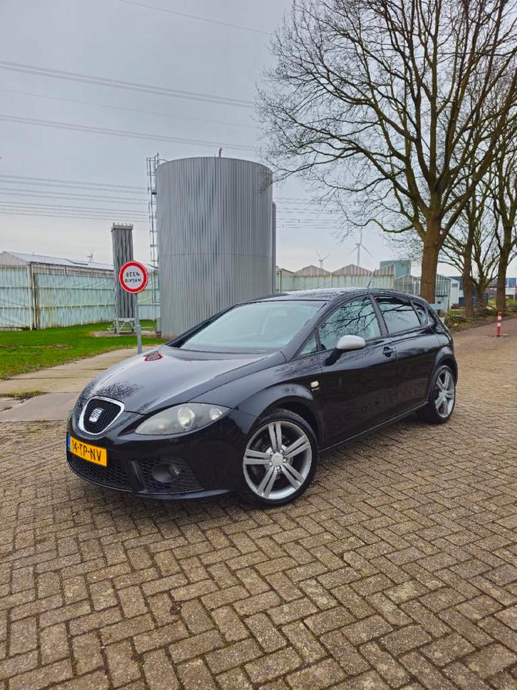 Seat Leon 2.0 Tfsi 16V 136KW 2007 Zwart, Auto's, Seat, Particulier, Leon, ABS, Airbags, Airconditioning, Boordcomputer, Centrale vergrendeling