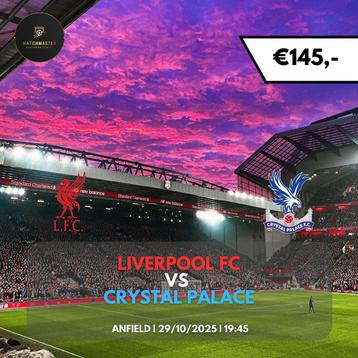 Tickets Liverpool FC - Crystal Palace beschikbaar voor biedingen