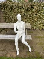 Paspop zittend vrouw, Ophalen of Verzenden, Gebruikt, Pop, Levensecht of Reborn