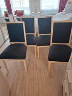 Vier Stijlvolle Stoelen, Hout, Gebruikt, Ophalen of Verzenden, Vier