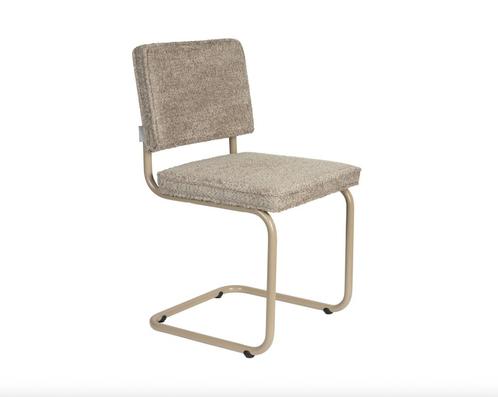 Zuiver Ridge Eetkamerstoel Bouclé Beige set 4 | €169 ps nu, Huis en Inrichting, Stoelen, Nieuw, Ophalen of Verzenden