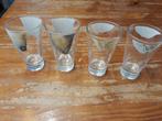 4x drinkglas, limonade glas met hondenneus of kattenneus., Glas of Glazen, Gebruikt, Ophalen of Verzenden, Glas