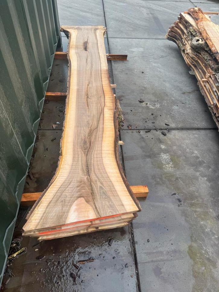 10x walnoten schaaldelen 265x40x3cm alles voor 550 euro, Tuin en Terras, Palen, Balken en Planken, Zo goed als nieuw, Planken