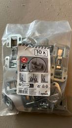 Hettich opschroefscharnieren met veer vernikkeld 18x, Doe-het-zelf en Verbouw, Hang- en Sluitwerk, Ophalen of Verzenden, Zo goed als nieuw