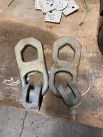2x Kogelkophaak hijshaken keerwanden 5 ton, Ophalen of Verzenden