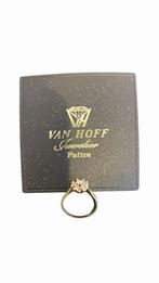 14-Karaat Gouden Ring met Diamant, Ophalen of Verzenden, Zo goed als nieuw, Van hof putten, Van hof