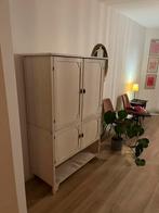 White Wash Kledingkast met Hanggedeelte, Huis en Inrichting, Ophalen, Gebruikt, 50 tot 100 cm, 150 tot 200 cm