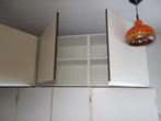 Dubbeldeurs keukenkast, Ophalen, Gebruikt, 100 tot 150 cm, Wit
