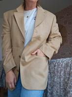 Vintage Jaguar Blazer - Cashmere, Zijde & Wol - Maat 52, Kleding | Dames, Beige, Maat 46/48 (XL) of groter, Ophalen of Verzenden