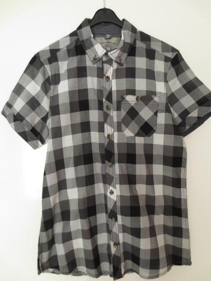 Geblokt overhemd; korte mouw; Urban Surface ; maat S ; NIEUW, Kleding | Heren, Overhemden, Nieuw, Halswijdte 38 (S) of kleiner