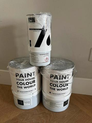 NIEUW Lab Paint Badkamercoating verf in Vanilla Comfort (6L) beschikbaar voor biedingen