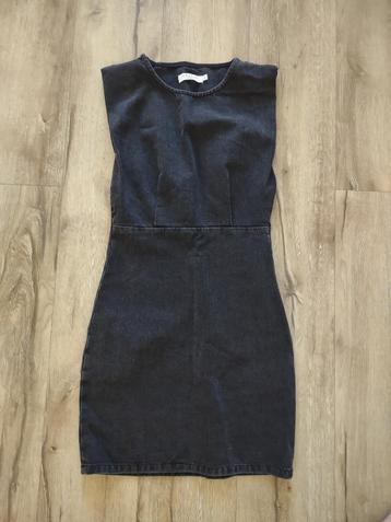 Stoere zwarte denim jurk van Costes, maat XS. Spijkerjurk. beschikbaar voor biedingen