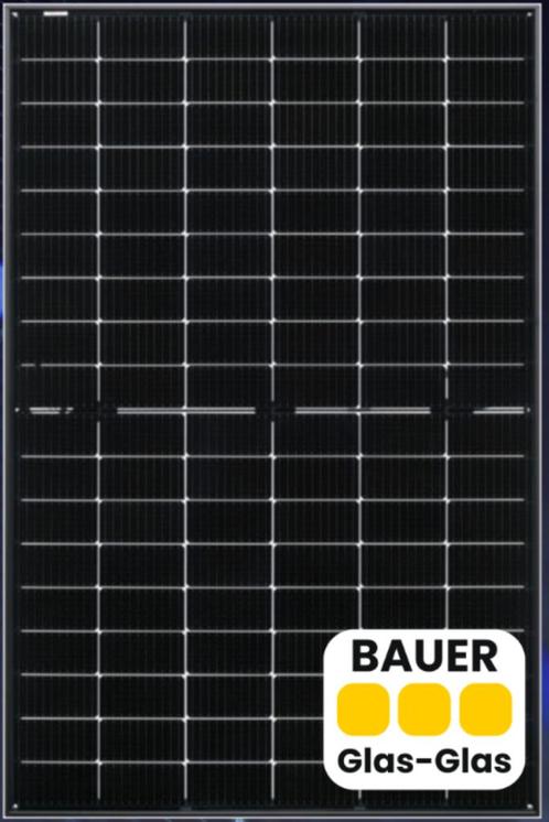 Bauer 420 Wp Black Bifaciale Glas-Glas Duitse zonnepanelen, Doe-het-zelf en Verbouw, Zonnepanelen en Toebehoren, Nieuw, Paneel