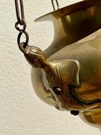 Koperen wierookbrander of olielamp + ketting, Antiek en Kunst, Antiek | Koper en Brons, Ophalen, Koper