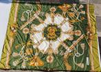 Vintage Sevini Groene Halsdoek met Patroon - Chasses Royales, Kleding | Dames, Mutsen, Sjaals en Handschoenen, Ophalen of Verzenden