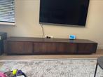 Tv meubel bruin mangohout met ronde hoeken 240, Ophalen, Zo goed als nieuw, 200 cm of meer, Minder dan 100 cm