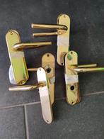 Deurklinken messing / goud vintage, Ophalen of Verzenden, Zo goed als nieuw, Koper of Messing, Klink of Kruk