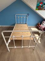 Mooi metalen bed 1-persoons, Huis en Inrichting, Slaapkamer | Bedden, Ophalen, 90 cm, Eenpersoons, Zwart