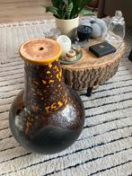Vintage Keramische Vaas/Lampbodem - Zwart/Bruin, Ophalen, Zwart, Aardewerk of Porselein, Zo goed als nieuw