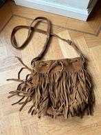 Tas suede fringe bruin cowboy franje franjes echt leer, Ophalen of Verzenden, Gebruikt, Bruin, Schoudertasje