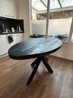 Zwarte mango houten eettafel, Huis en Inrichting, Tafels | Eettafels, Ophalen, 50 tot 100 cm, Zo goed als nieuw, 150 tot 200 cm
