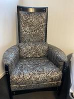 Giorgetti fauteuil zwart hout, Huis en Inrichting, Fauteuils, Ophalen, Hout, Minder dan 75 cm, Zo goed als nieuw