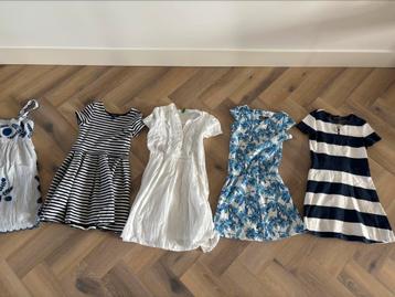 5 jurken 134 140 Tommy Ralph Zara Flo Benetton beschikbaar voor biedingen