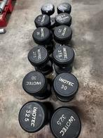 Rubberen Dumbells 17,5kg t/m 32,5kg, Sport en Fitness, Fitnessmaterialen, Ophalen, Gebruikt, Dumbbell