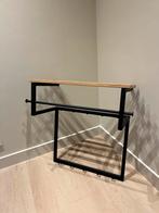 Kapstok staal hout, Huis en Inrichting, Woonaccessoires | Kapstokken, Zo goed als nieuw, Minder dan 100 cm, Hout, Ophalen