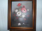 Schilderij boeket bloemen Domburg Maat : 66 x 57, Antiek en Kunst, Kunst | Schilderijen | Klassiek, Ophalen of Verzenden