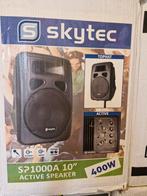 4 versterkte skytec boxen met bekabeling, Ophalen, Gebruikt, 120 watt of meer, Overige merken