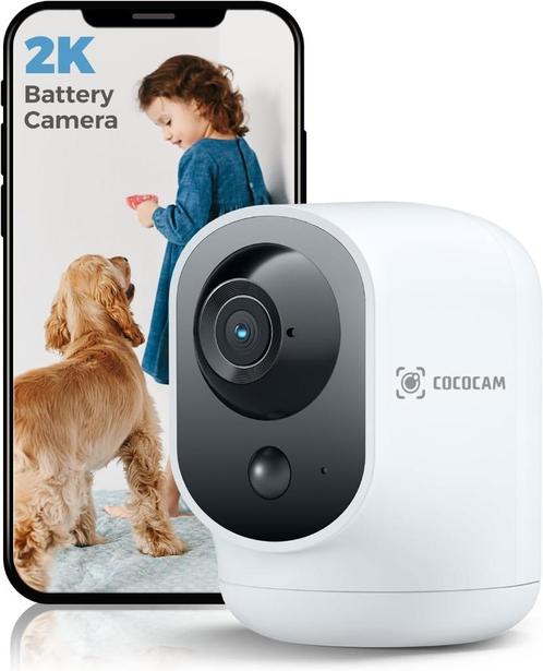 COCOCAM 2K Indoor Pan Tilt Beveiligingscamera WiFi, Audio, Tv en Foto, Videobewaking, Nieuw, Binnencamera, Ophalen of Verzenden