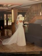 Zachtroze trouwjurk maat S met accessoires, Ophalen, Zo goed als nieuw, Roze, Trouwjurk