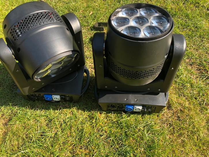LED Moving Heads 7x40W RGBW met Zoom, Muziek en Instrumenten, Licht en Laser, Zo goed als nieuw, Licht, Kleur, Ophalen of Verzenden