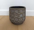 HK Living flower pot in taupe/bronze (d 18cm), Ophalen, Gebruikt, Rond, Binnen
