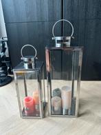 RVS Lantaarn Set - Sfeervol & Stijlvol, Ophalen, 25 tot 50 cm, Nieuw, Metaal