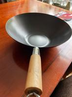 Robuuste wok zgan, Huis en Inrichting, Keuken | Potten en Pannen, Ophalen of Verzenden, Zo goed als nieuw, Wok
