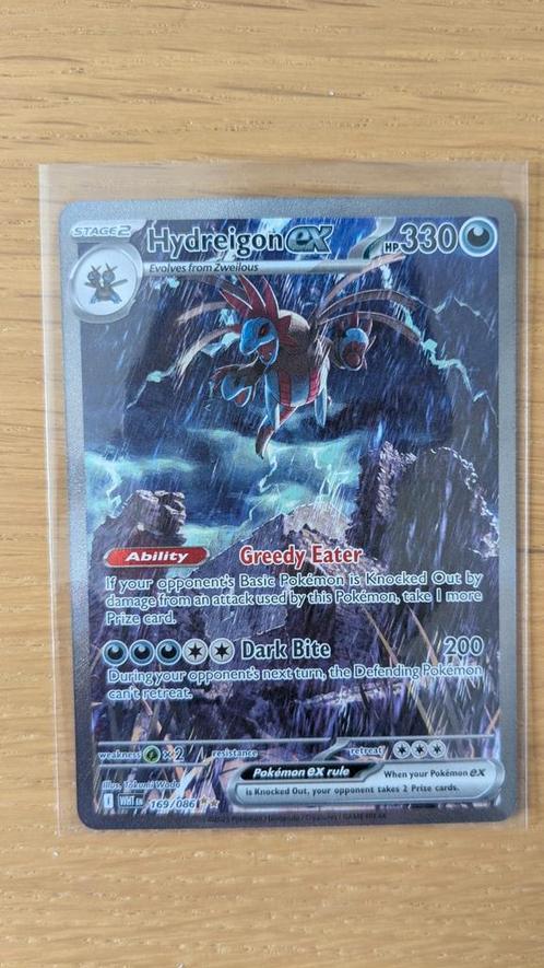 White Flare: Hydreigon Ex 169/088, Hobby en Vrije tijd, Verzamelkaartspellen | Pokémon, Zo goed als nieuw, Losse kaart, Foil, Ophalen of Verzenden