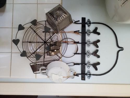 Brocante keuken rek compleet met brocante items, Antiek en Kunst, Curiosa en Brocante, Ophalen of Verzenden