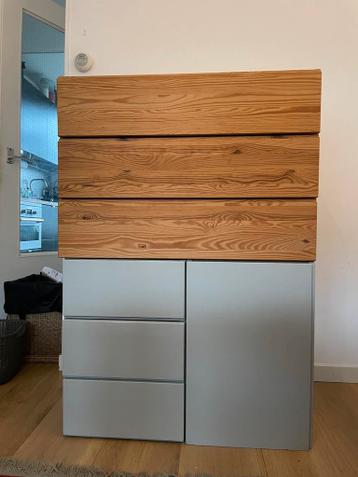 Ivar ladekast 3 lades IKEA grijs 50x80x57.5cm - afbeelding 3