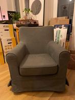 Grijze fauteuil IKEA ektorp met wasbare hoes, Huis en Inrichting, Fauteuils, Ophalen, Zo goed als nieuw, 75 tot 100 cm