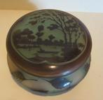 Antieke cameo glazen art nouveau bonbonniere Emile Gallé, Verzenden