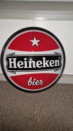 Oude rode Heineken gevel bord, Verzamelen, Biermerken, Ophalen, Gebruikt, Reclamebord, Plaat of Schild, Heineken