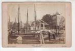 Rotterdam Kabinetfoto ca 1880 Kanaal Blaak Binnenvaart, Verzenden, Voor 1920, Ongelopen, Zuid-Holland